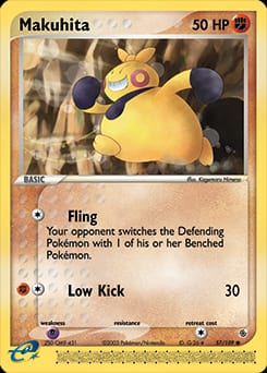 Ruby & Sapphire Makuhita #57 card