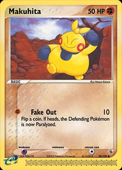 Ruby & Sapphire Makuhita #58 card