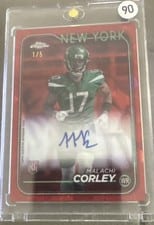 2024 Topps Chrome Sapphire Edition Rookies Autographs Sapphire Malachi Corley #RA-MCO card
