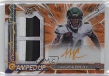 2024 Topps Resurgence Amped Up Rookie Relic Autographs Malachi Corley #AU-MC card