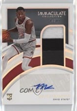 2022 Panini Immaculate Collection Collegiate Rookie Patch Autographs Malaki Branham #41 card