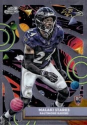 2025 Topps Cosmic Chrome Base Set Malaki Starks #107 card
