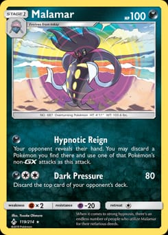 Unbroken Bonds Malamar #119 card