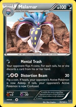 XY Malamar #76 card