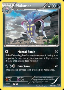 XY Malamar #77 card