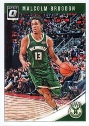 2018-19 Donruss Optic Base Set Malcolm Brogdon #65 card