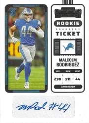 2022 Panini Contenders Base Set Malcolm Rodriguez #239 card