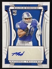 2022 Panini National Treasures Malcolm Rodriguez #152 card