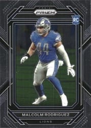 2022 Panini Prizm Base Set Malcolm Rodriguez #350 card