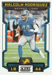 2023 Score Base Set Malcolm Rodriguez #88 card