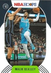 2020-21 Hoops Base Set Malik Beasley #14 card