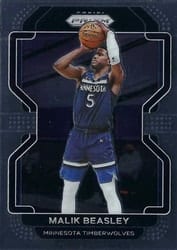 2021-22 Panini Prizm Base Set Malik Beasley #98 card