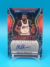 2024-25 Panini Obsidian Magmatic Signatures Malik Beasley #MS-MBD card