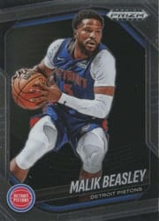 2024-25 Panini Prizm Black Base Set Malik Beasley #36 card