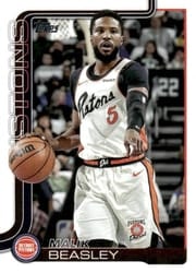 2025-26 Topps Base Set Malik Beasley #43 card