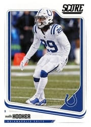 2018 Score Base Set Malik Hooker #139 card