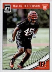 2018 Donruss Optic Base Set Malik Jefferson #123 card