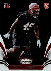 2018 Panini Certified Base Set Malik Jefferson #156 card