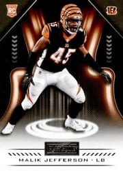2018 Panini Playbook Base Set Malik Jefferson #171 card
