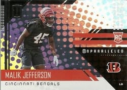 2018 Panini Unparalleled Base Set Malik Jefferson #239 card