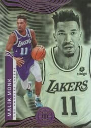 2021-22 Panini Illusions Base Set Malik Monk #100 card
