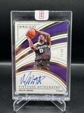2022-23 Panini Immaculate Collection Virtuoso Autographs Malik Monk #VA-MKM card