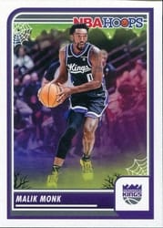2023-24 Hoops Haunted Hoops Base Set Malik Monk #123 card