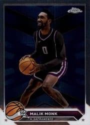 2023-24 Topps Chrome Base Set Malik Monk #130 card