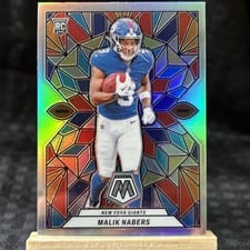 2024 Panini Mosaic Stained Glass Malik Nabers #SG-21 card
