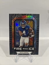 2024 Panini Obsidian Fire and Ice Malik Nabers #14 card