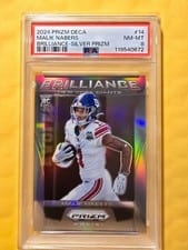 2024 Panini Prizm Deca Brilliance Malik Nabers #14 card
