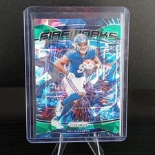 2024 Panini Prizm Fireworks Malik Nabers #21 card