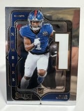 2024 Panini Select Select Numbers Malik Nabers #5 card