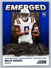 2024 Score Emerged Malik Nabers #EM-MNS card