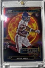 2024 Topps Chrome Cosmic Planetary Pursuit - Sun Malik Nabers #PPSU-MN card