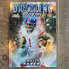 2024 Topps Chrome Dazzling Debuts Malik Nabers #DD-5 card
