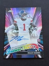 2024 Topps Chrome Future Stars Autographs Malik Nabers #FSA-MN card