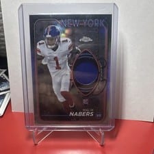 2024 Topps Chrome Topps Chrome Rookie Relics Malik Nabers #CRR-MN card