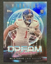 2024 Topps Midnight Dream Chasers Malik Nabers #DC-12 card