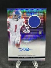 2024 Topps Midnight Rookie Jersey Autographs Malik Nabers #RJA-MN card