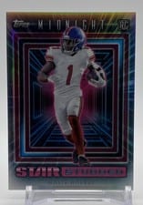2024 Topps Midnight Star Studded Malik Nabers #SS-15 card