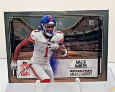 2024 Topps Signature Class Gridiron Ambassadors Malik Nabers #GA-6 card