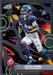 2025 Topps Cosmic Chrome Base Set Malik Nabers #72 card