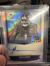 2025 Topps Signature Class Supreme Signers Malik Nabers #SS-MN card