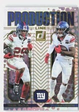2025 Donruss Production Line Malik Nabers / Tyrone Tracy Jr. #9 card