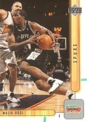 2001-02 Upper Deck Base Set Malik Rose #153 card
