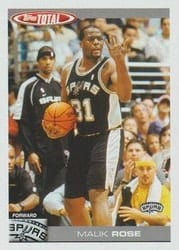 2004-05 Topps Total Base Set Malik Rose #206 card