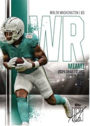2024 Topps Signature Class Base Set Malik Washington #146 card