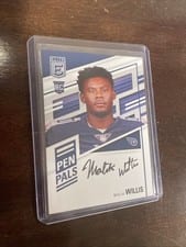 2022 Donruss Elite Pen Pals Malik Willis #PP-MW card