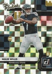 2022 Donruss The Rookies Malik Willis #TR-3 card